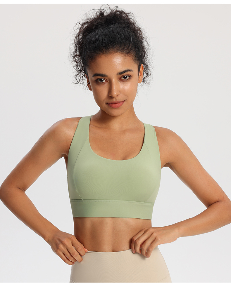 Women Sexy Tank Top Vest Sports Bra Female Yoga Fitness Cross Back Sports Bra
